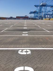Markering Containerterminal
