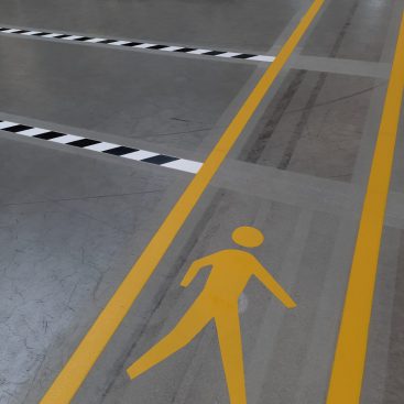 Wegmarkering Bedrijfshal Schiphol
